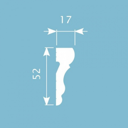 Картинка товара мx036 молдинг cosca 2000*52*17 мм МХ036 parketcity-ufa.ru