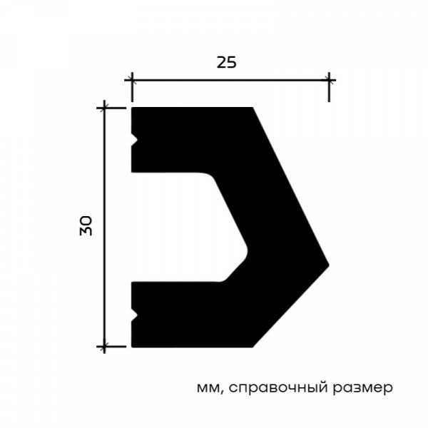 Картинка товара молдинг 6.51.808 европласт 2000*30*25 мм 6.51.808 parketcity-ufa.ru