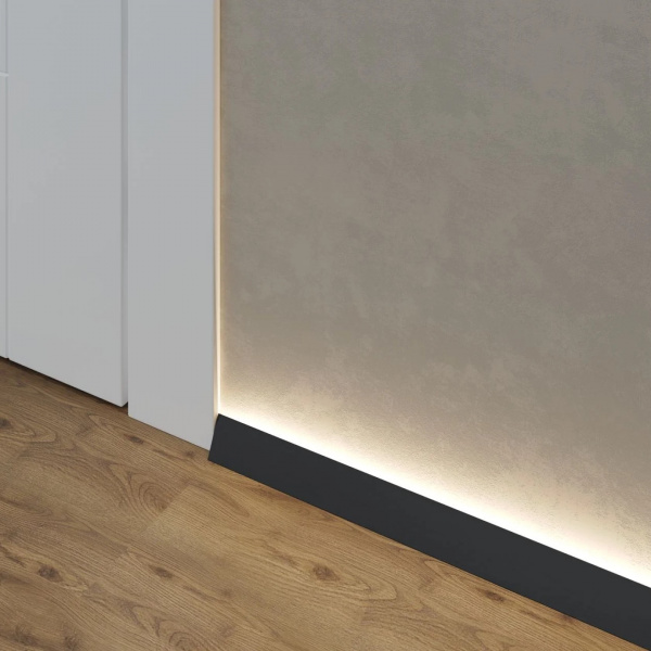 Картинка товара плинтус металлический laconistiq micro light 2450*25*16*5 мм 014632 parketcity-ufa.ru