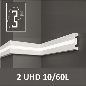 Профиль под подсветку Solid UHD 10/60L 2000*60*20 мм parketcity-ufa.ru
