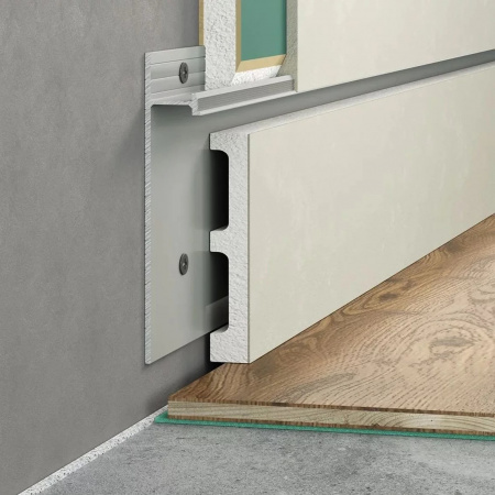 Картинка товара скрытый плинтус laconistiq strong под подсветку 3000*80*13,1 мм 014621 parketcity-ufa.ru