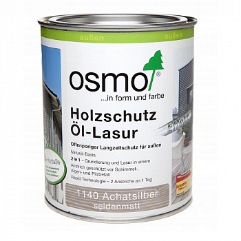Масло Osmo 1140 Holzschutz Öl-Lasur Effekt Агат серебро (0,75 л)