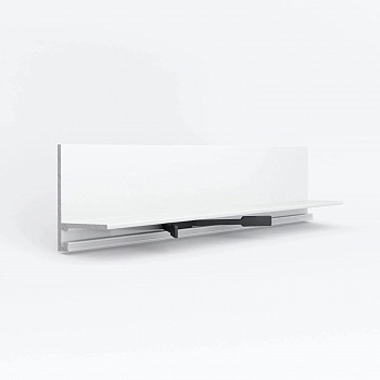 Плинтус металлический Laconistiq Micro L Max 2450*35,6*16,2*4.9 (Белый МУАР)