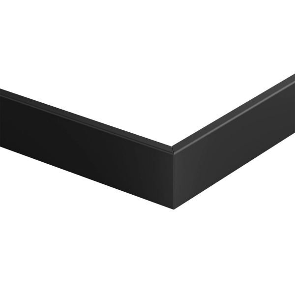 Картинка товара плинтус salag alpha 80 черный (ral9005) AP81U3 parketcity-ufa.ru
