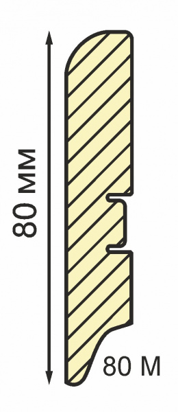 Картинка товара плинтус мдф  80м smartprofile paint 2400*80*16 мм ТП10018897 parketcity-ufa.ru
