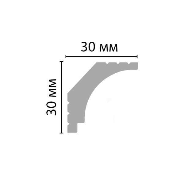 Картинка товара карниз decomaster d115 2000*30*30 мм D115 parketcity-ufa.ru