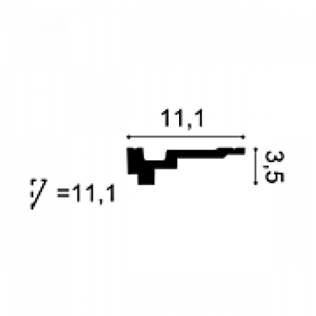 Картинка товара карниз orac c355 purotouch 2000*35*111 мм C355 parketcity-ufa.ru