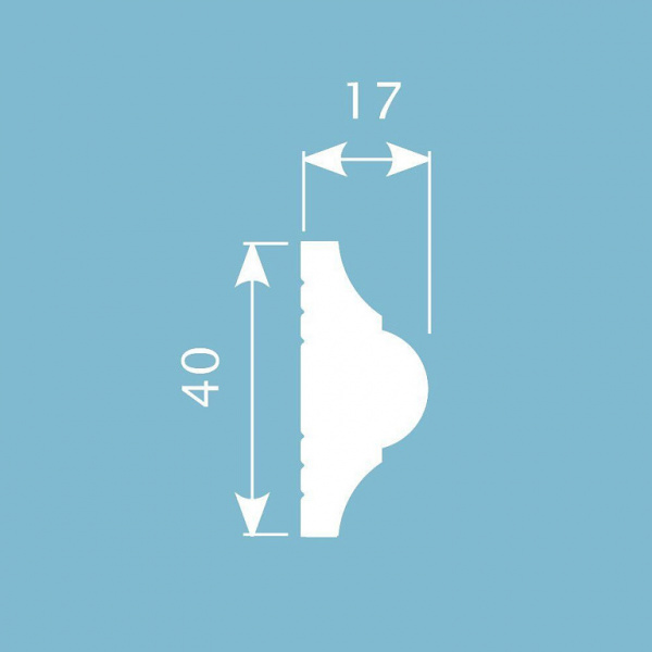 Картинка товара мx002 молдинг cosca 2000*40*17 мм МХ002 parketcity-ufa.ru