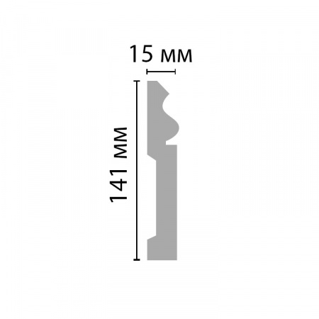 Картинка товара плинтус decomaster a035 2000*141*15 мм A035 parketcity-ufa.ru