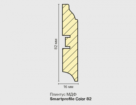 Картинка товара плинтус мдф smartprofile 82 color premium кедр гималайский снят!!! 001611 parketcity-ufa.ru