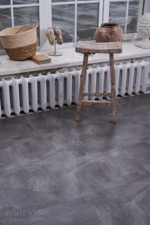 Картинка товара wpc-плитка vinilam ceramo stone cork 61602 серый бетон  61602. parketcity-ufa.ru