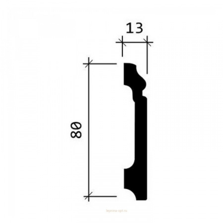 Картинка товара плинтус 6.53.112 европласт 2000*80*13 мм 6.53.112 parketcity-ufa.ru
