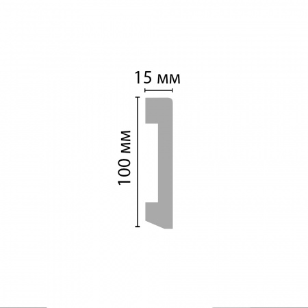 Картинка товара плинтус decomaster a036 2000*100*16 мм A036 parketcity-ufa.ru