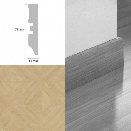 Картинка товара плинтус мдф pergo 77/14 паркетный 4163 дуб шведский золотистый  остаток!!! PGPSK04163 parketcity-ufa.ru