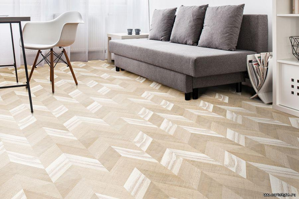 Картинка товара пробковый паркет corkstyle chevron creme  013211 parketcity-ufa.ru