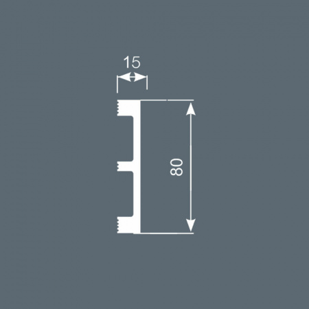Картинка товара плинтус cosca px048 2000*80*15 мм PX048 parketcity-ufa.ru