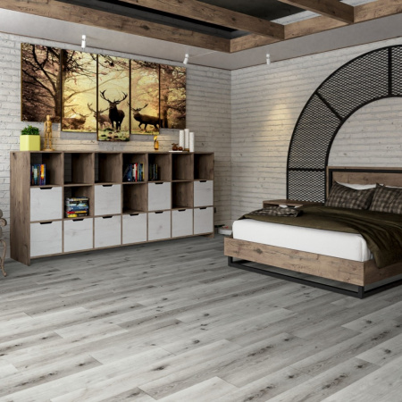 Картинка товара spc ламинат damy floor family дуб классический серый Т7020-2 parketcity-ufa.ru