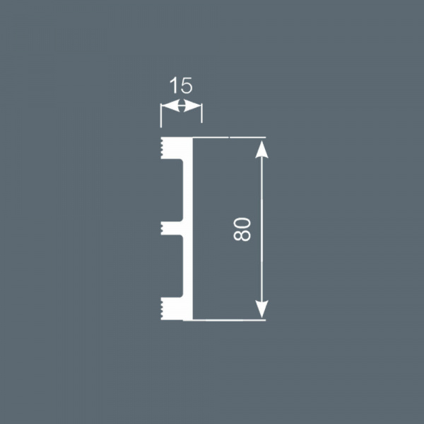 Картинка товара плинтус cosca px048 2000*80*15 мм PX048 parketcity-ufa.ru