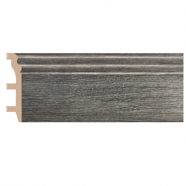 Картинка товара плинтус decomaster 232-87 дуб титан 2400*100*22 D232-87 ДМ parketcity-ufa.ru