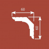 Картинка товара карниз cosca kx006 2000*60*60 мм КХ006 parketcity-ufa.ru