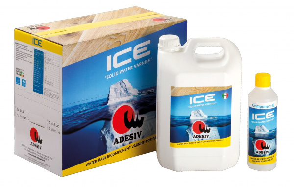 Картинка товара лак водный adesiv vernice ice (4,5+0,45)  002555 parketcity-ufa.ru