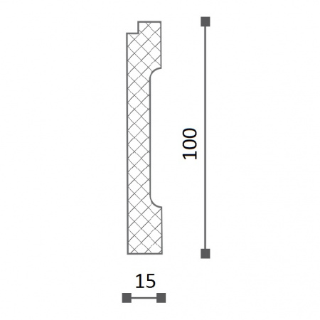 Картинка товара плинтус nmc fd1 2000*100*15 мм DSPLFD200010 parketcity-ufa.ru