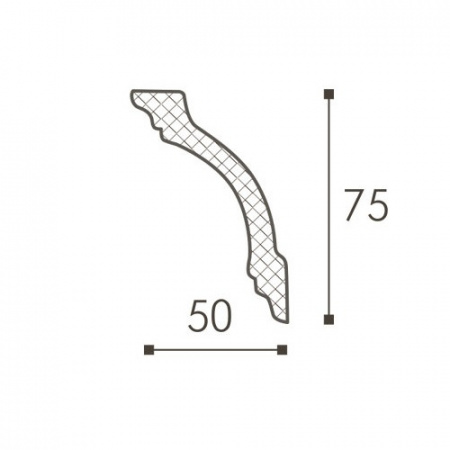 Картинка товара карниз nmc wt14 wallstyl 2000*75*50 мм DSCLWT200140 parketcity-ufa.ru