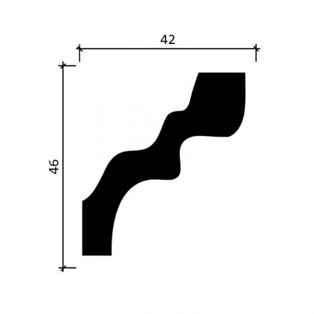 Картинка товара карниз decor-dizayn dd39 2000*46*42 мм DD39 parketcity-ufa.ru