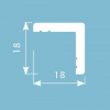 Картинка товара угловой профиль cosca аx002 2000*18*18 мм АХ002 parketcity-ufa.ru