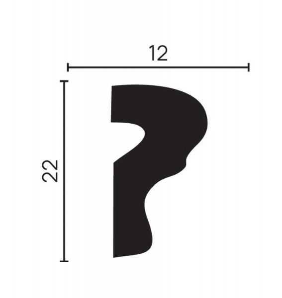 Картинка товара молдинг decor-dizayn dd605 2000*22*12 мм DD605 parketcity-ufa.ru