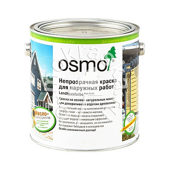 Масло-краска Osmo 2101 Landhausfarbe Белая (2,5 л)