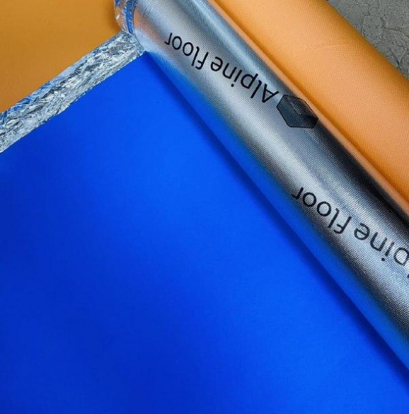Картинка товара подложка под spc/lvt 1,5 мм alpine floor silver foil blue eva (м2) 009952 parketcity-ufa.ru