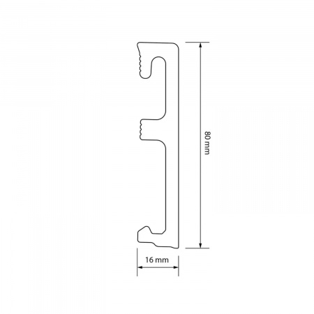 Картинка товара плинтус salag alpha 80 sk oak aria AP8139 parketcity-ufa.ru