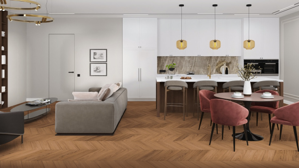 Картинка товара spc ламинат damy floor шеврон блуа DF08-Ch parketcity-ufa.ru