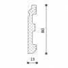 Картинка товара плинтус nmc fl1 2000*80*13 мм DSPLFL200011 parketcity-ufa.ru