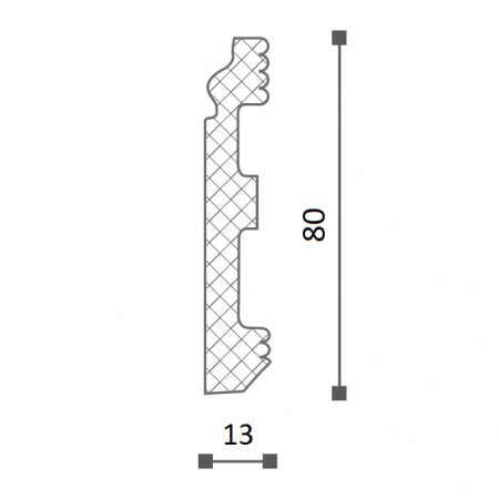 Картинка товара плинтус nmc fl1 2000*80*13 мм DSPLFL200011 parketcity-ufa.ru