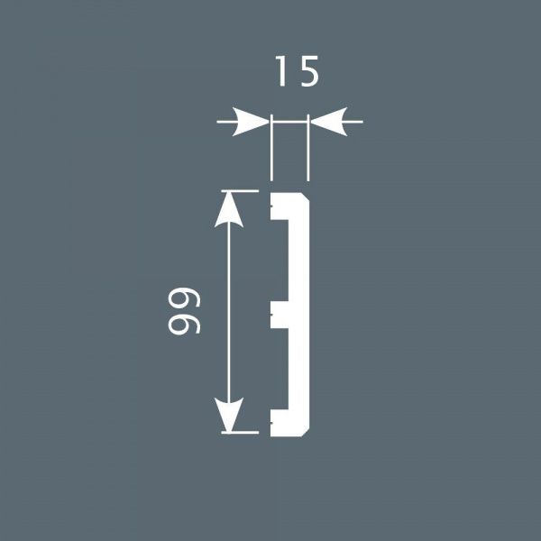Картинка товара плинтус cosca px012 2000*99*15 мм PX012 parketcity-ufa.ru