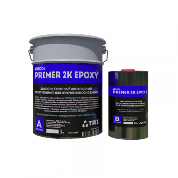Картинка товара грунт для полусухой стяжки tricol pro primer 2k epoxy (4,8кг) эпоксидный 009954 parketcity-ufa.ru