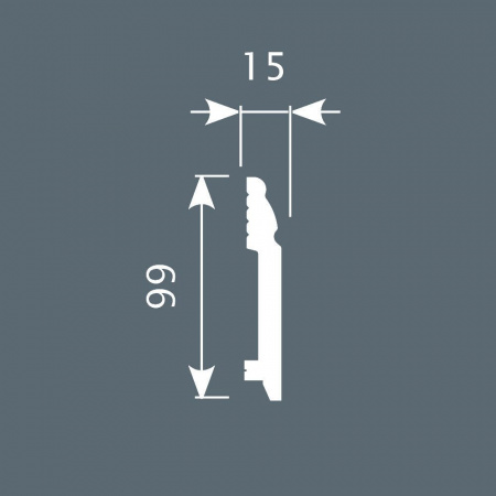 Картинка товара плинтус cosca px027 2000*99*15 мм PX027 parketcity-ufa.ru