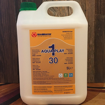 Лак для паркета VerMeister AQUAPLAY (5л) (полуматовый) Лак для паркета VerMeister AQUAPLAY (5л) (полуматовый)