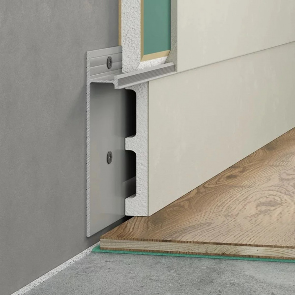 Картинка товара скрытый плинтус laconistiq strong под подсветку 3000*80*13,1 мм 014621 parketcity-ufa.ru