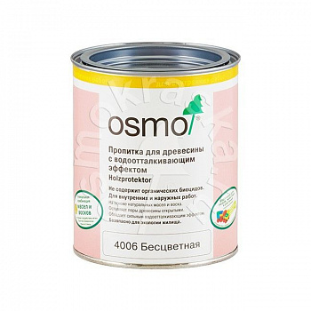 Пропитка с водоотталкивающим эффектом Osmo 4006 Holzprotektor (0,75л/2,5л) (0,75 л) Пропитка с водоотталкивающим эффектом Osmo 4006 Holzprotektor (0,75л/2,5л) (0,75 л)