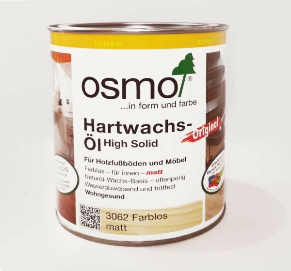 Картинка товара масло osmo 3062 hartwachs original (матовое) 0,22л 013547 parketcity-ufa.ru