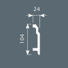 Картинка товара плинтус cosca px003 2000*102*24 мм PX003 parketcity-ufa.ru