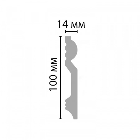 Картинка товара плинтус decomaster d137 2000*100*14 мм D137 parketcity-ufa.ru