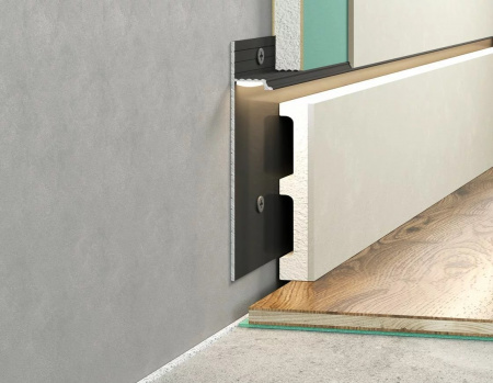 Картинка товара скрытый плинтус laconistiq regular 3000*80*13 мм 010066 parketcity-ufa.ru