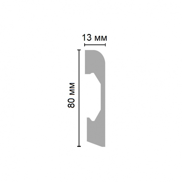 Картинка товара плинтус decomaster d037 2000*80*13 мм D037   parketcity-ufa.ru