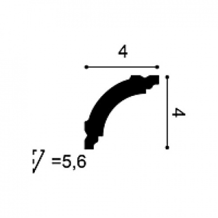 Картинка товара карниз orac cb510n durofoam 2000*40*40 мм CB510N parketcity-ufa.ru