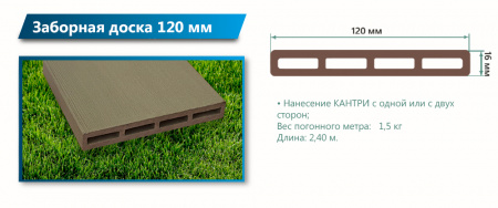 Картинка товара terrapol заборная доска 2400*120*16 10-012-20072 parketcity-ufa.ru