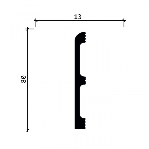 Картинка товара плинтус decor-dizayn 706-10 2400*80*13 мм 706-10SH parketcity-ufa.ru